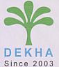 DEKHA (and logo) trademark logo