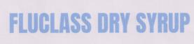FLUCLASS DRY SYRUP (and logo) trademark logo