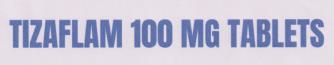 TIZAFLAM 100 MG (and logo) trademark logo