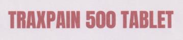 TRAXPAIN 500 (and logo) trademark logo