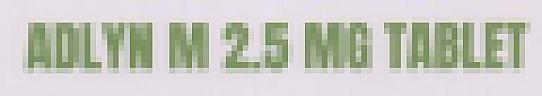 ADLYN M 2.5 MG (and logo) trademark logo
