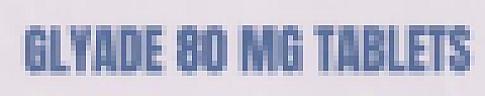 GLYADE 80 MG (and logo) trademark logo