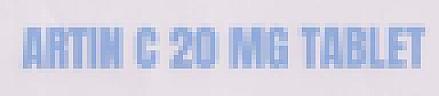 ARTIN C 20 MG (and logo) trademark logo