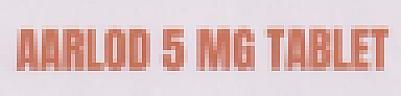 AARLOD 5 MG (and logo) trademark logo