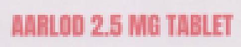 AARLOD 2.5 MG (and logo) trademark logo