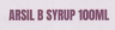 ARSIL B SYRUP 100ML (and logo) trademark logo