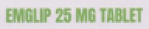 EMGLIP 25 MG (and logo) trademark logo