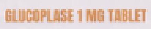 GLUCOPLASE 1 MG (and logo) trademark logo
