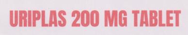 URIPLAS 200 MG (and logo) trademark logo