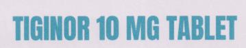 TIGINOR 10 MG (and logo) trademark logo