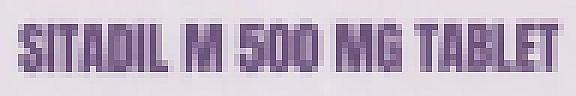 SITADIL M 500 MG (and logo) trademark logo