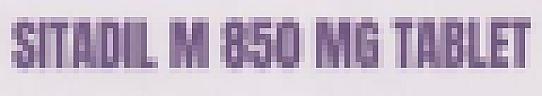 SITADIL M 850 MG (and logo) trademark logo