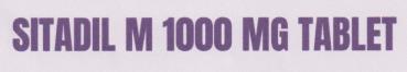 SITADIL M 1000 MG (and logo) trademark logo