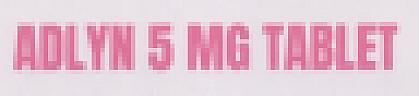 ADLYN 5 MG (and logo) trademark logo