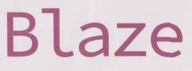 Blaze (and logo) trademark logo