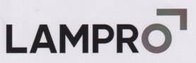 LAMPRO (and logo) trademark logo