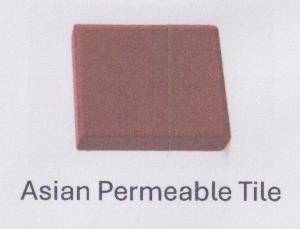 ASIAN PERMEABLE TILE (and logo) trademark logo