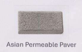 ASIAN PERMEABLE PAVER (and logo) trademark logo