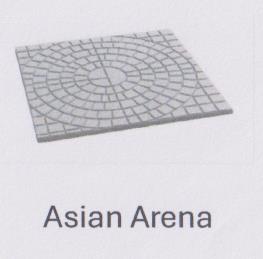 ASIAN ARENA (and logo) trademark logo