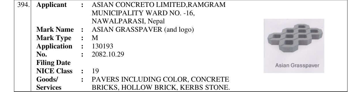 Original bulletin entry for ASIAN GRASSPAVER (and logo)