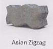 ASIAN ZIGZAG (and logo) trademark logo