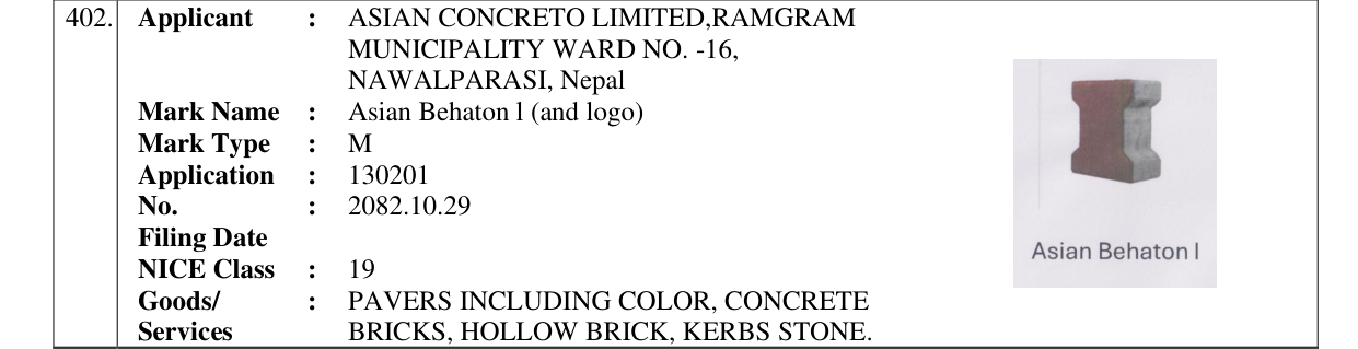 Original bulletin entry for Asian Behaton l (and logo)