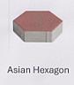 ASIAN HEXAGON (and logo) trademark logo