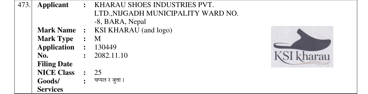 Original bulletin entry for KSI KHARAU (and logo)