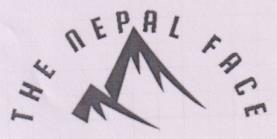 THE NEPAL FACE (and logo) trademark logo
