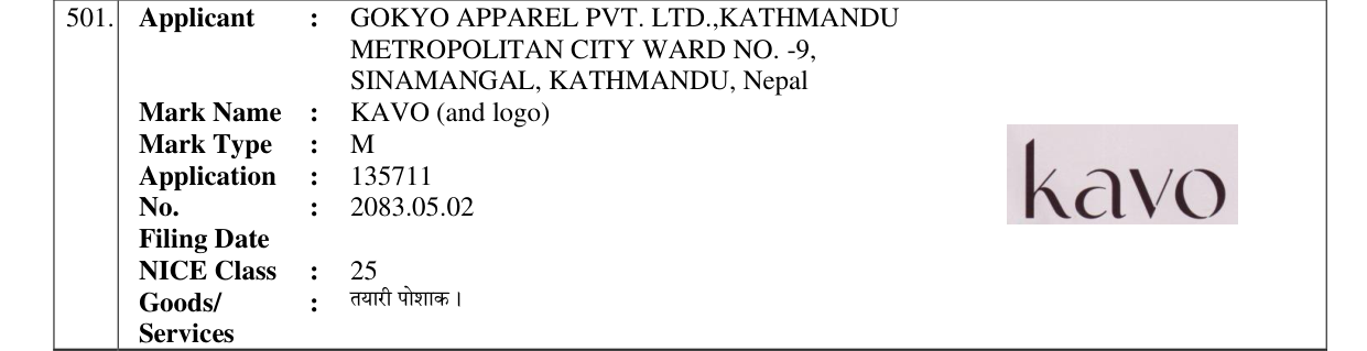 Original bulletin entry for KAVO (and logo)