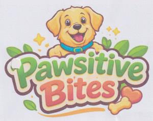 PAWSITIVE BITES (and logo) trademark logo