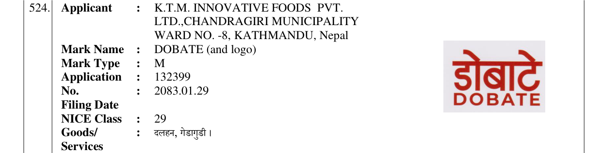 Original bulletin entry for DOBATE (and logo)