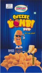 CENTURY CHEESE BOMB PUFF (and logo) trademark logo