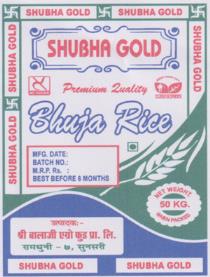SHUBHA GOLD (and logo) trademark logo