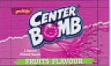 CENTER BOMB FRUITS FLAVOUR (and logo) trademark logo