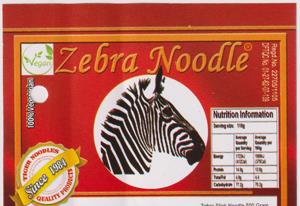 ZEBRA NOODLE (and logo) trademark logo