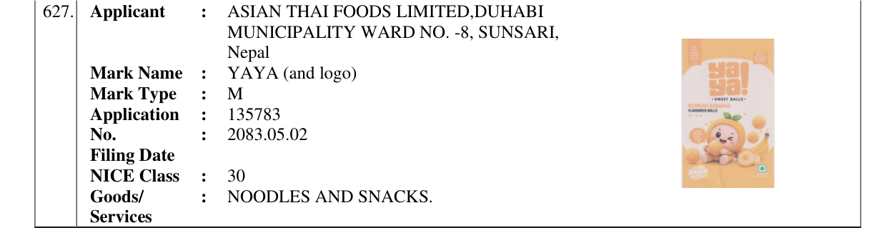 Original bulletin entry for YAYA (and logo)