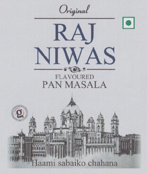 RAJ NIWAS (and logo) trademark logo
