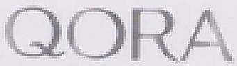 QORA (and logo) trademark logo