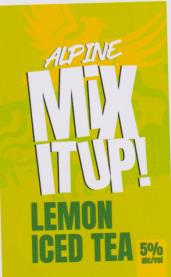 ALPINE MIX IT UP! LEMON ICED TEA (and logo) trademark logo