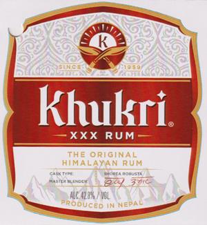 KHUKRI XXX RUM (and logo) trademark logo