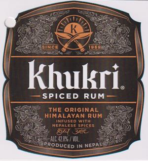 KHUKRI SPICED RUM (and logo) trademark logo