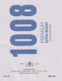 1008 PREMIUM EXTRA BLEND (and logo) trademark logo