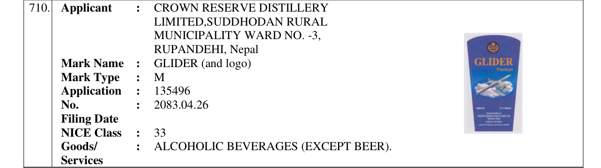 Original bulletin entry for GLIDER (and logo)