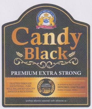 CANDY BLACK (and logo) trademark logo