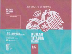 RUSLAN TITAURA FLAVOR (and logo) trademark logo