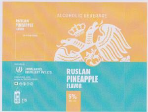 RUSLAN PINEAPPLE FLAVOR (and logo) trademark logo