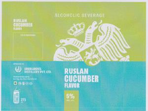 RUSLAN CUCUMBER FLAVOR (and logo) trademark logo