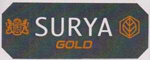SURYA GOLD (and logo) trademark logo