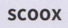 SCOOX (and logo) trademark logo
